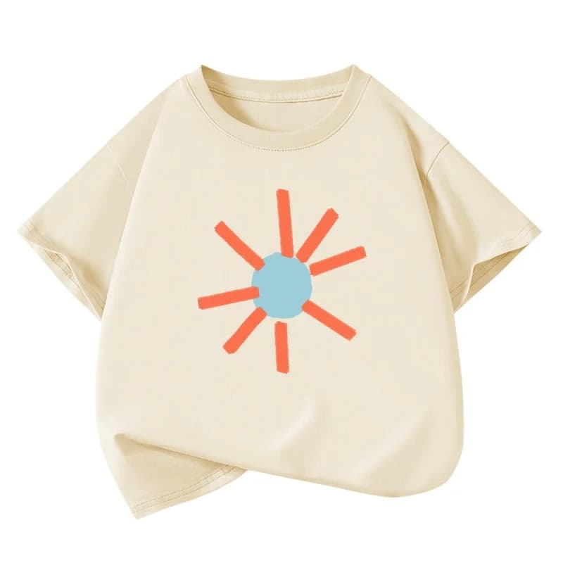 Garçons T-Shirts graphiques 2025 été nouveau coton à manches courtes T-Shirts pour filles décontract