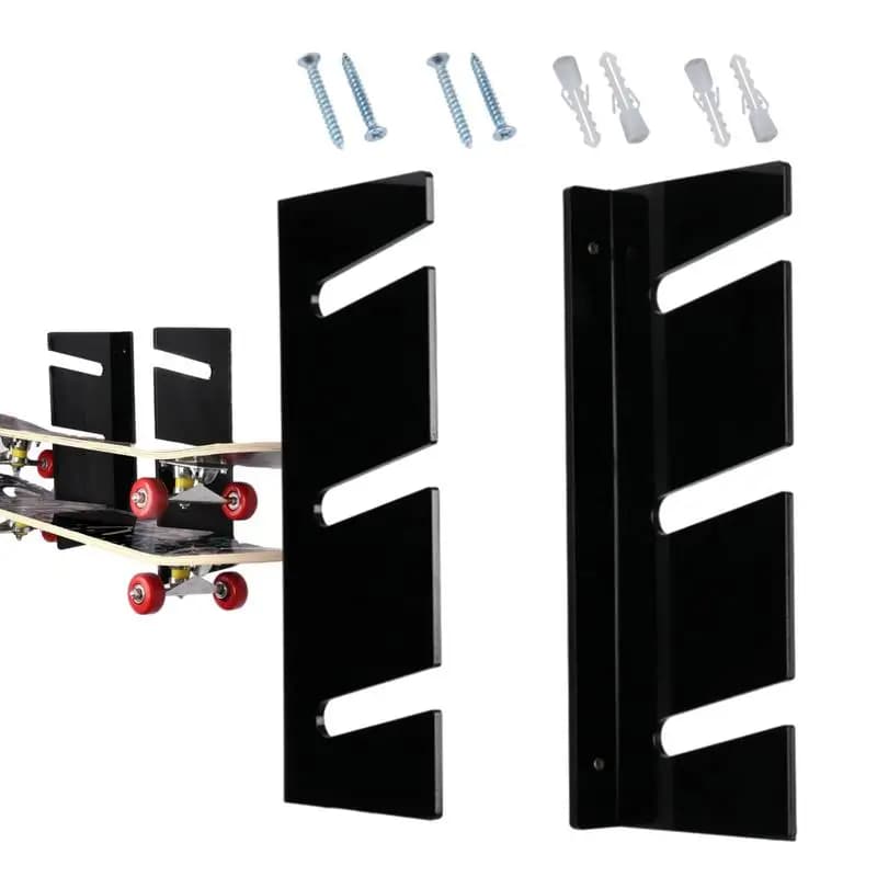 Organisateur de planche à roulettes, support de rangement de Snowboard mural à 3 niveaux en acryliqu