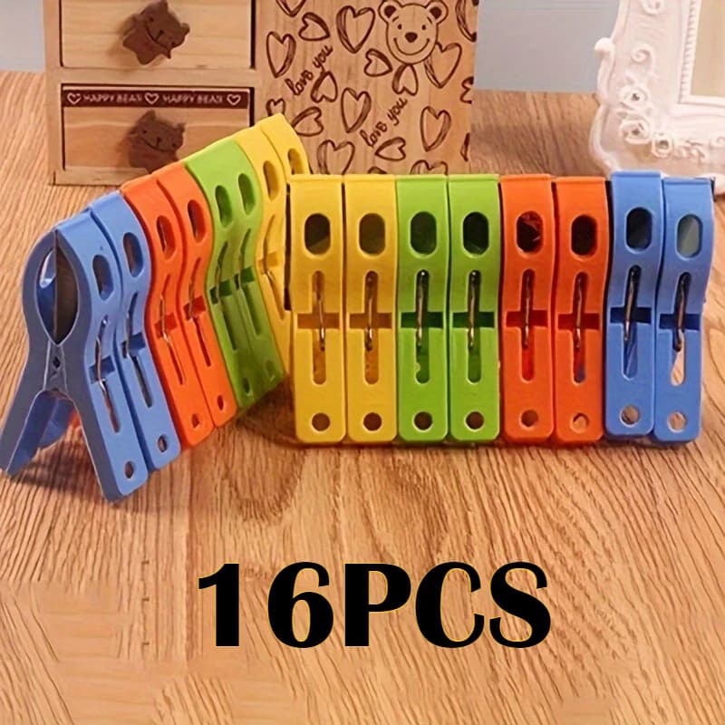 16/32 pièces grandes pinces à linge vêtements organiser Clips séchage coupe-vent Clips pour sécurise