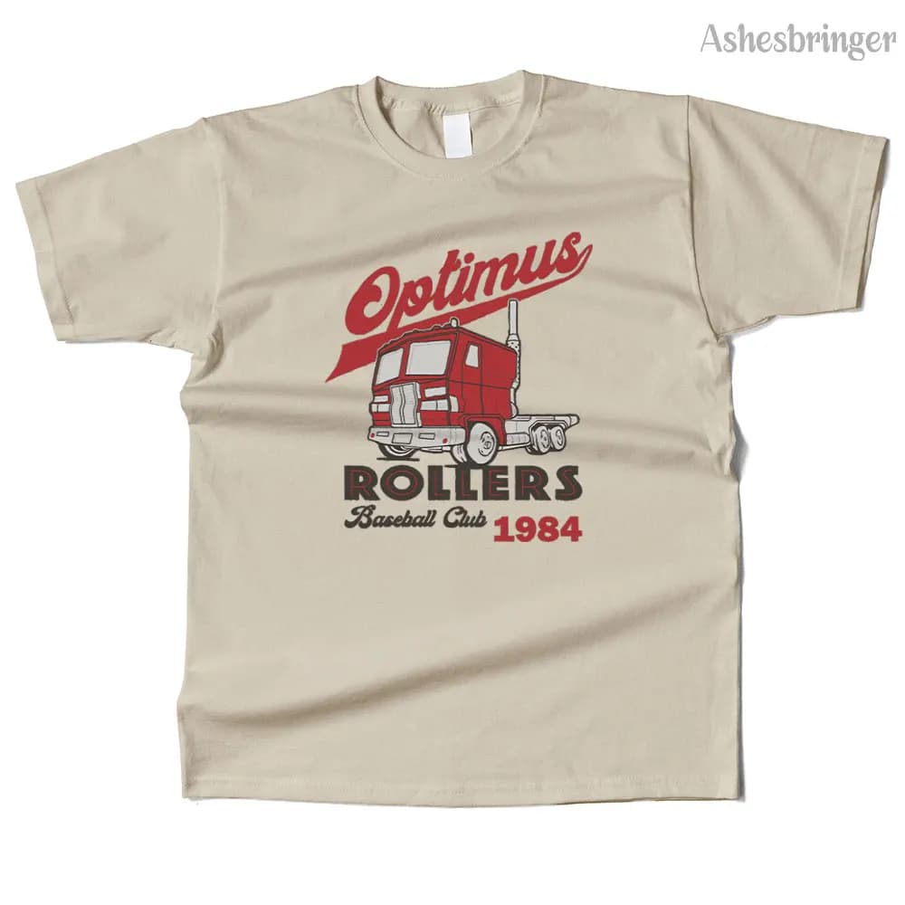 Hommes coton Optimus rouleaux graphique drôle t-shirt rue Style décontracté t-shirt pour hommes et f