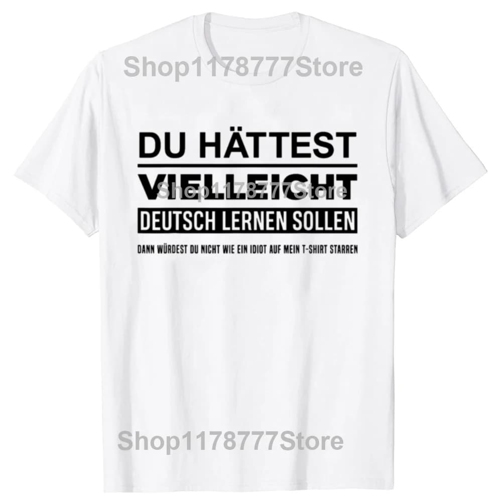 Peut-être aurais-je dû apprendre l'allemand ? T-shirts amusants Allemagne Deutsch, cadeaux d'anniver