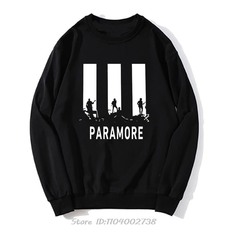 PARAMORE AFTER LAUGHTER-Sweat à Capuche Silhouette pour Homme, Streetwear Décontracté en Coton, Vête