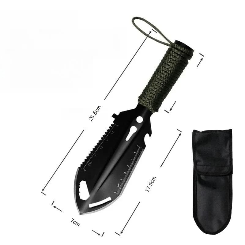 Pelle de randonnée de Camping en plein air Portable, pelle militaire multifonctionnelle en acier ino