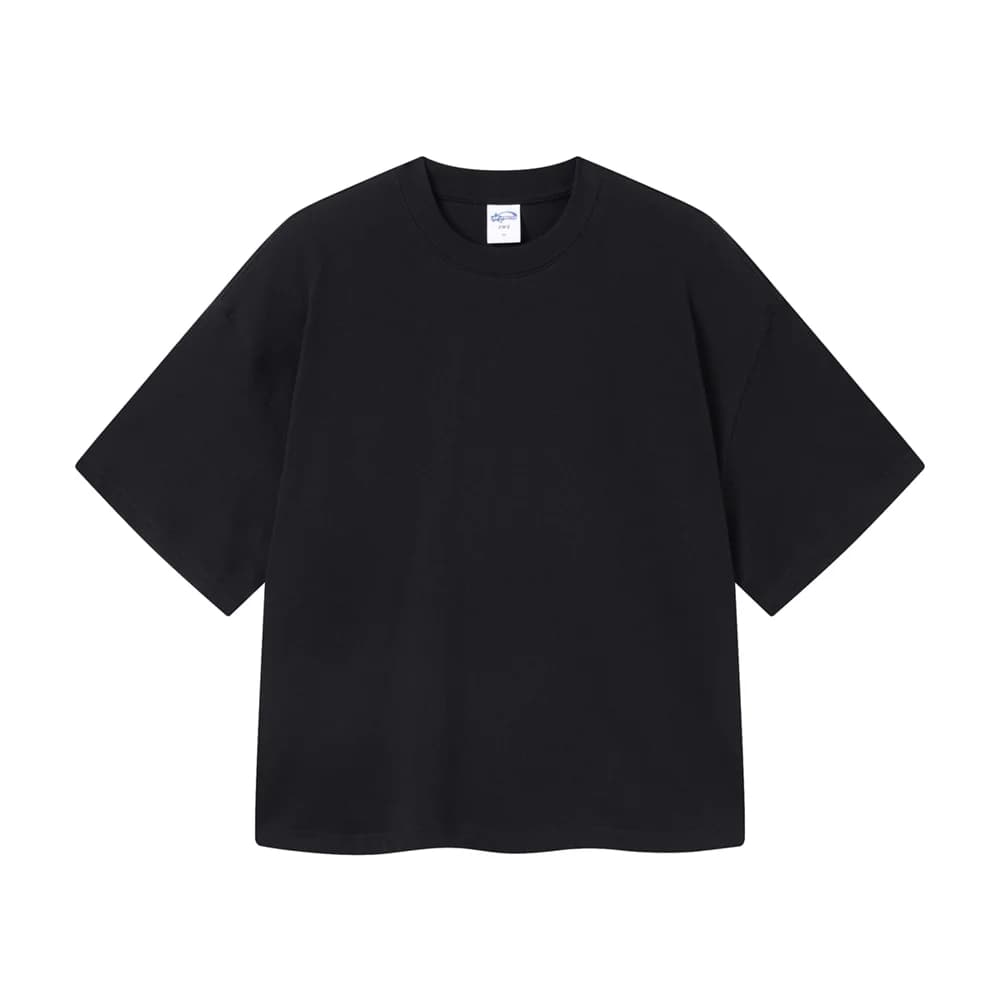 ZODF nouveaux hommes été Boxy 275gsm coton T-Shirts rétro unisexe surdimensionné Version courte basi
