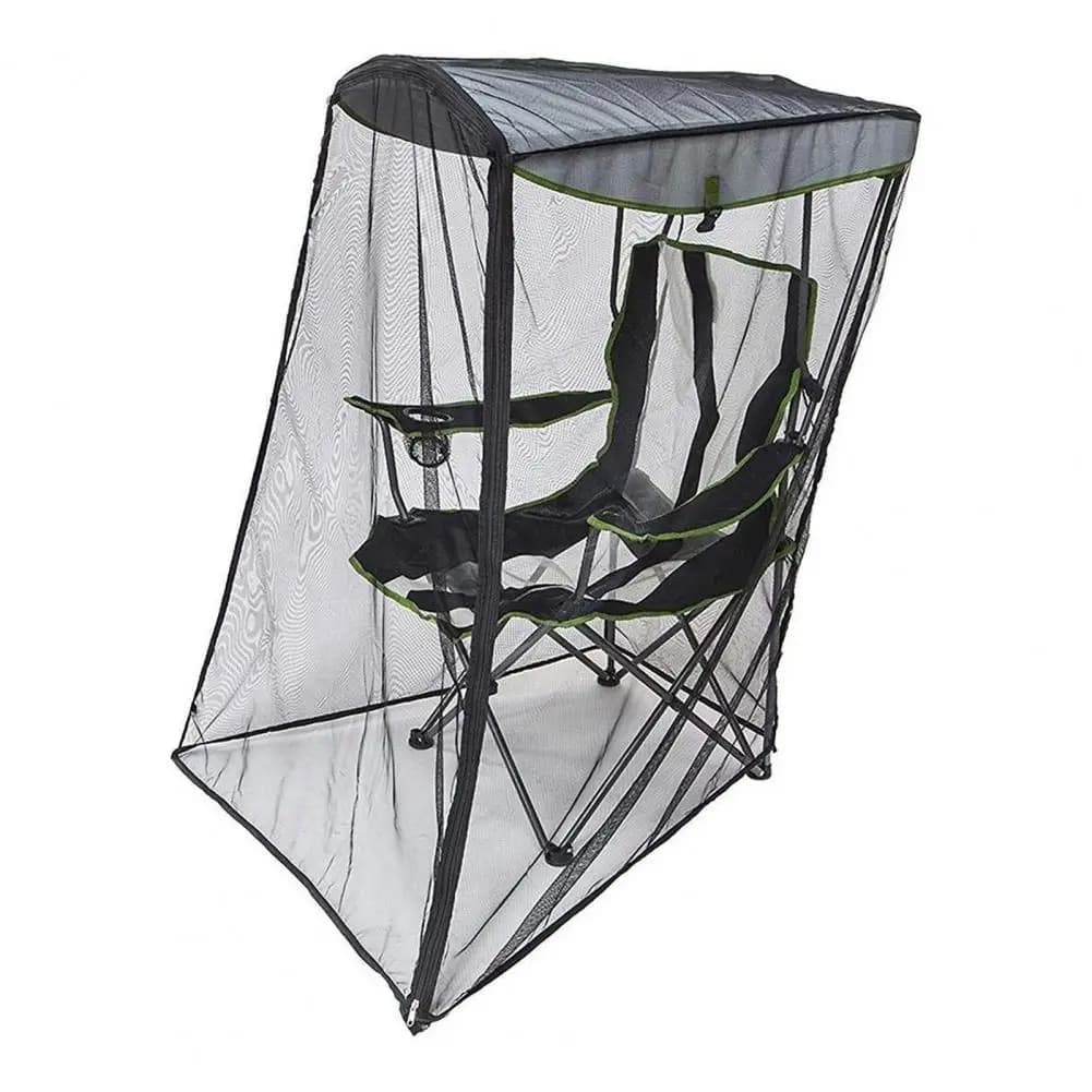 Moustiquaire pour chaise à baldaquin, filet anti-insectes avec fermeture éclair pour chaise de campi
