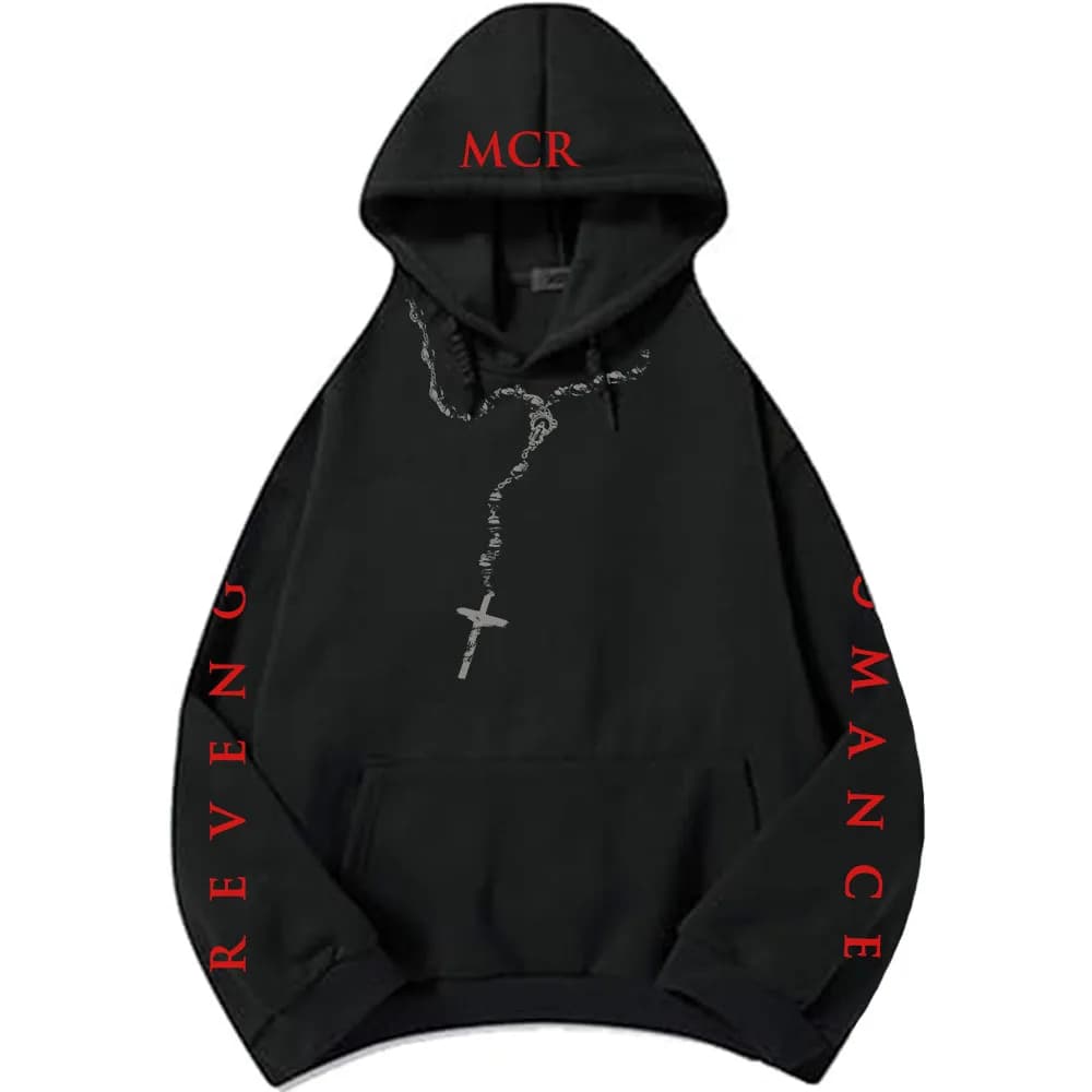 REVENGE ROSARY HOODIE MY CHEMICAL ROMANCE THREE CHEERS FOR SWEET REVENGE Sweatshirts Winter Fleece M