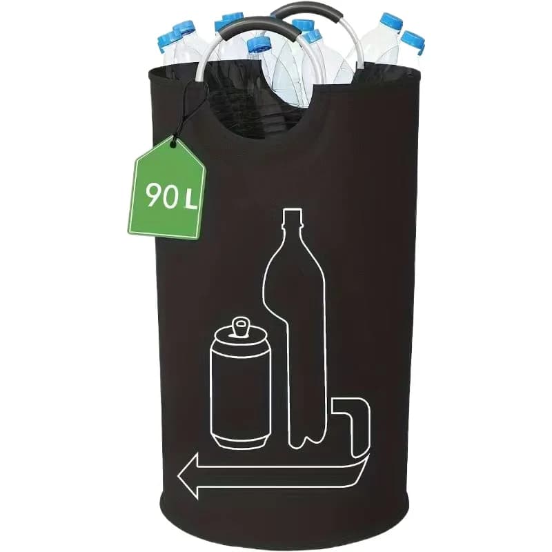 Sac de recyclage, bac de collecte de bouteilles, panier à linge sale en tissu Oxford, sac à linge pl