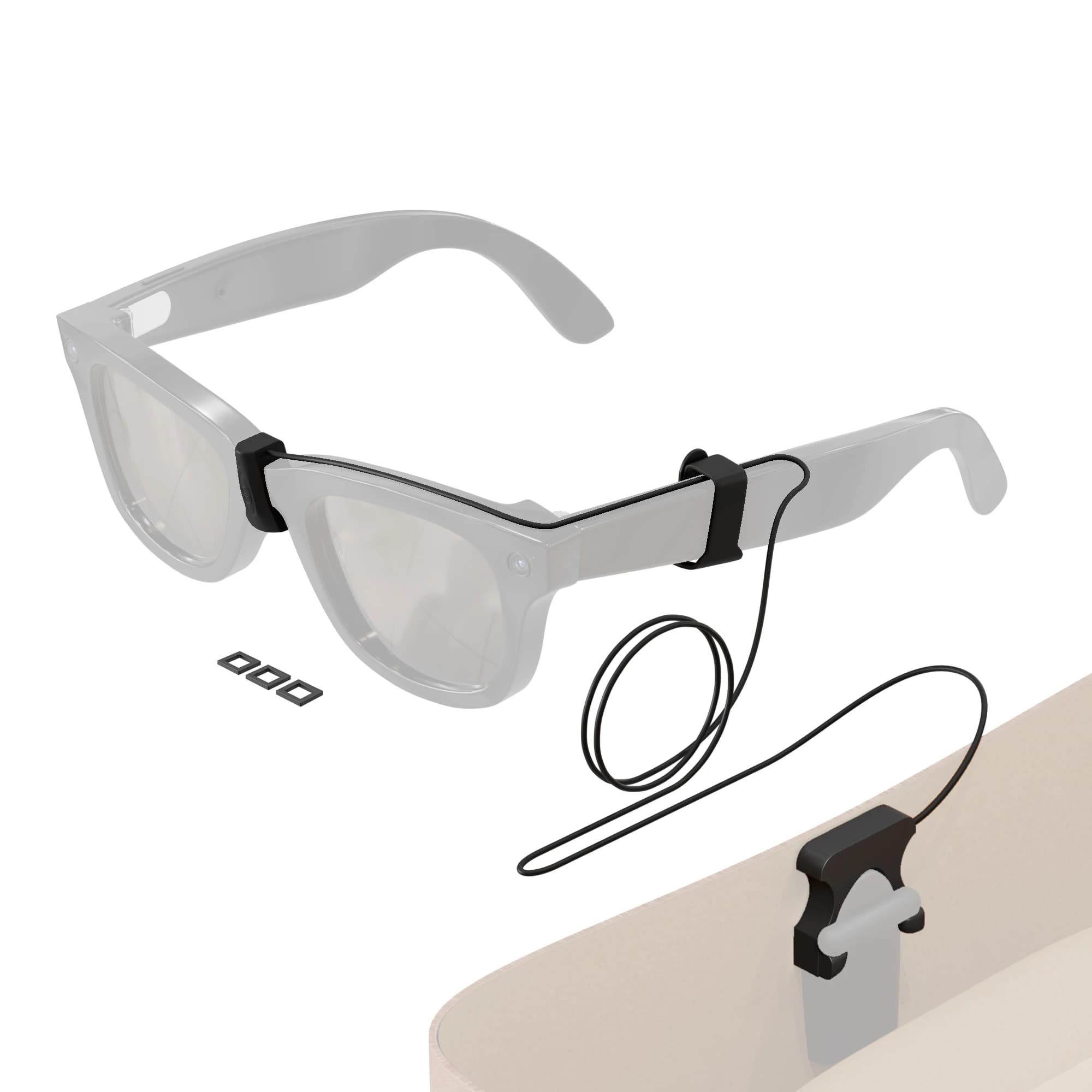 Câble de chargement d'extension Compatible avec le boîtier de chargeur de lunettes intelligentes Ray