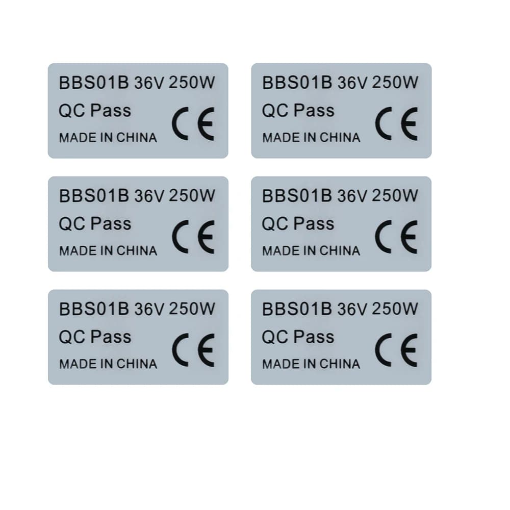 Étiquette autocollante pour moteur BAFANG, 6 pièces, accessoires pour moteur à entraînement central,