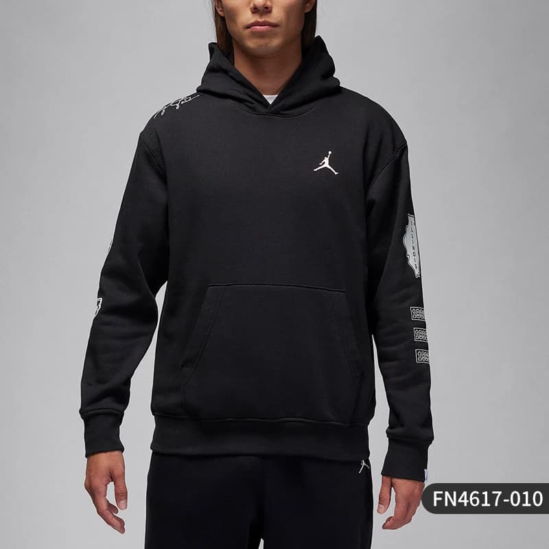 Nike officiel véritable JORDAN sport homme entraînement polaire sweat à capuche FN4617-010