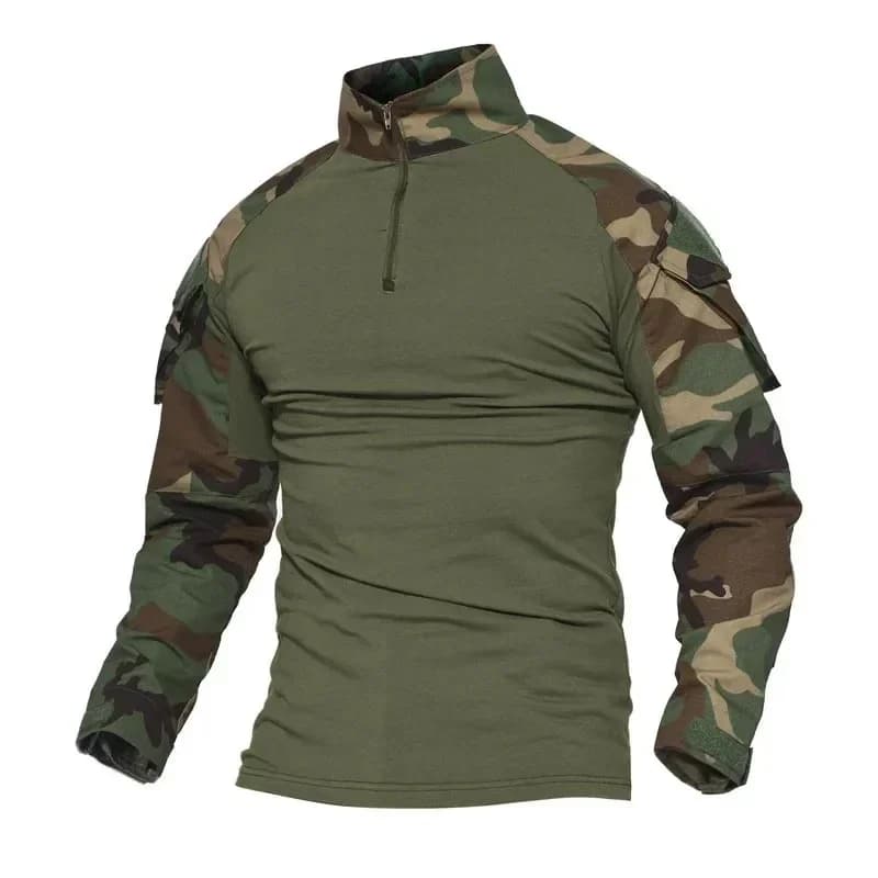 T-shirts tactiques Airsoft tactique armée chemise de Combat Paintball respirant militaire armée CP c