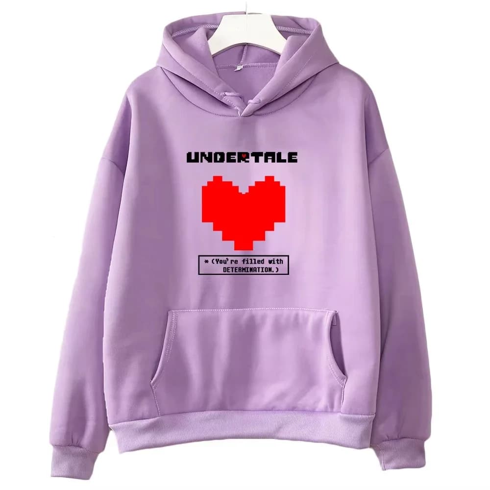 Jeu Undertale : Vous êtes plein de détermination. Sweats à capuche imprimés pour hommes et femmes, v