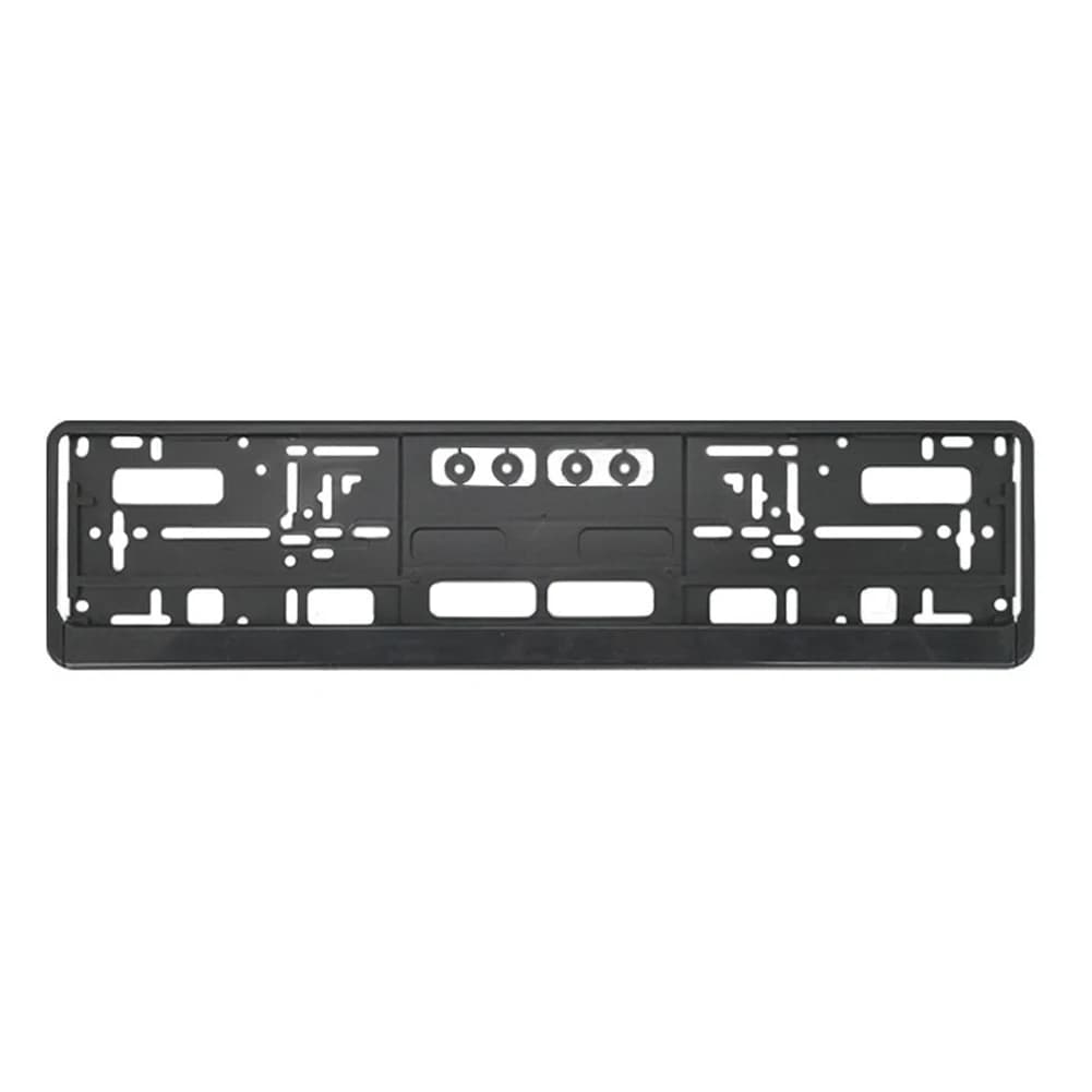 Support de plaque d'immatriculation noir Standard ue, 2 pièces, cadre facile à installer, Anti-corro