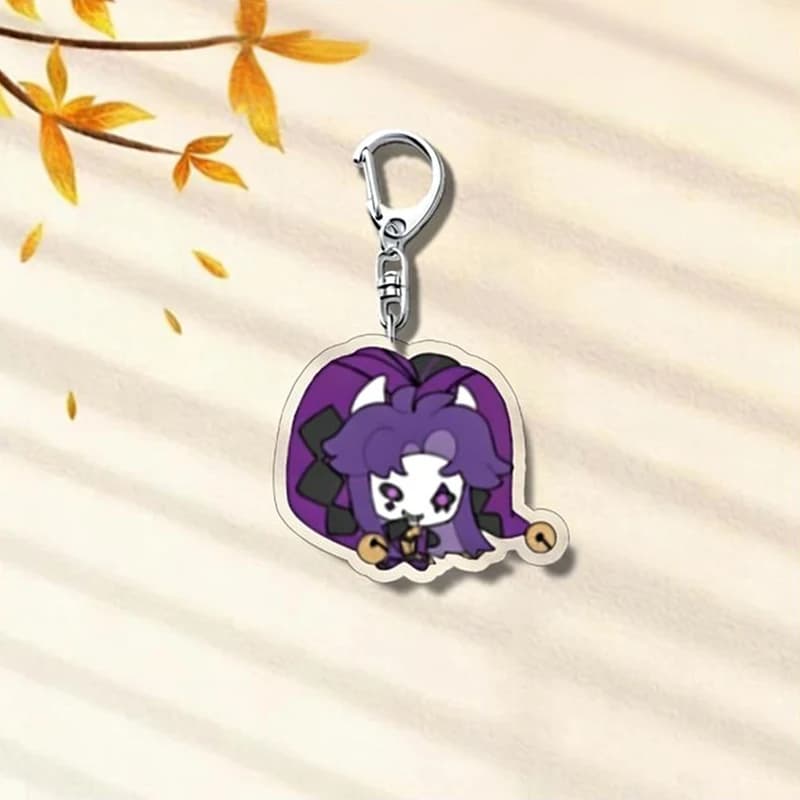 Porte-clés en acrylique Joker Clown Pierrot Harlequin de The Freak Circus, accessoire de cosplay, pe