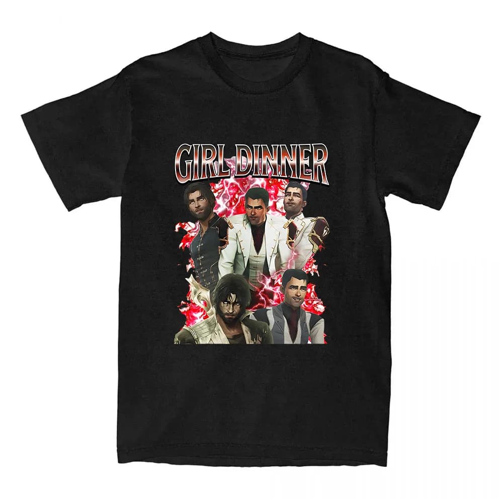 T-shirt à manches courtes Arcane Girl QueViktor X Silvertce pour hommes, t-shirts d'été en coton, t-