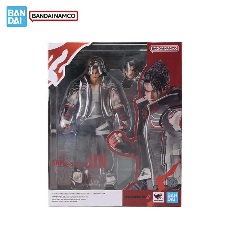 Bandai Original véritable Figure Tekken 8 modèle Kit figurines d'anime SHF Jin Kazama Collection mod