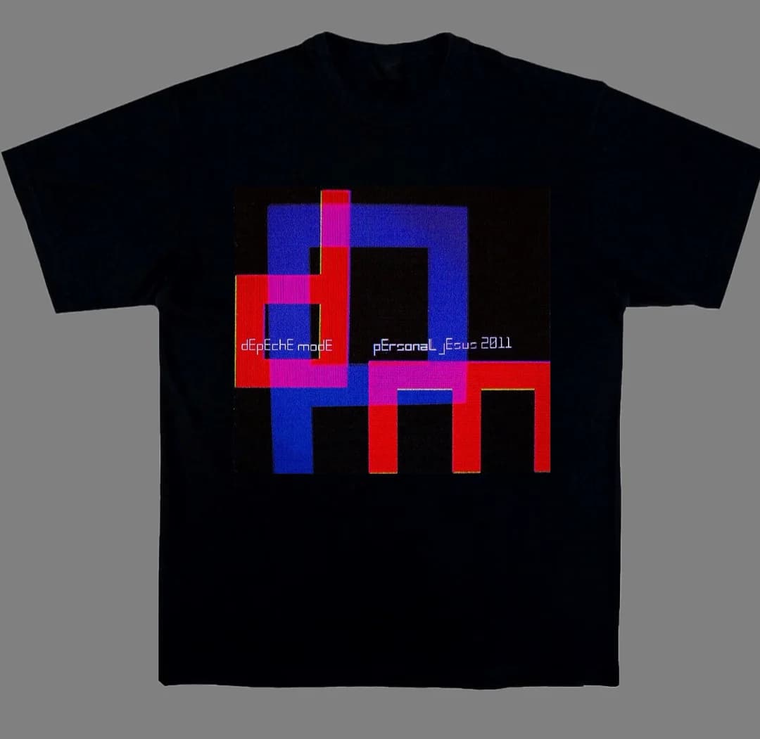 T-shirt graphique Art Black Electronic Combination Depeche Mode Band 100% coton pour hommes et femme