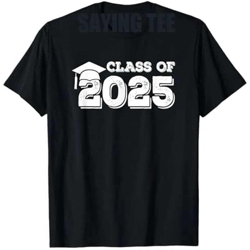 T-shirt graphique de remise des diplômes, classe de 2025, t-shirt de remise des diplômes, lettres im