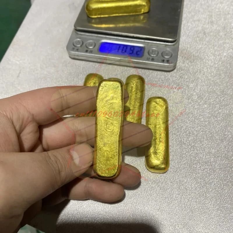 Barre d'or rouge de Bengale - Matière première résistante à la chaleur pour la réfusion de bijoux (1