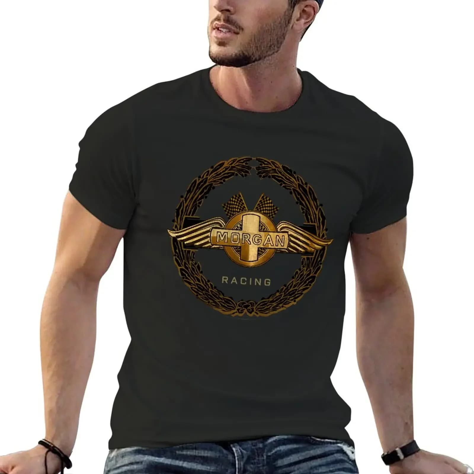 T-shirt imprimé The Morgan Racing Car pour homme, grande taille, avec médicaments