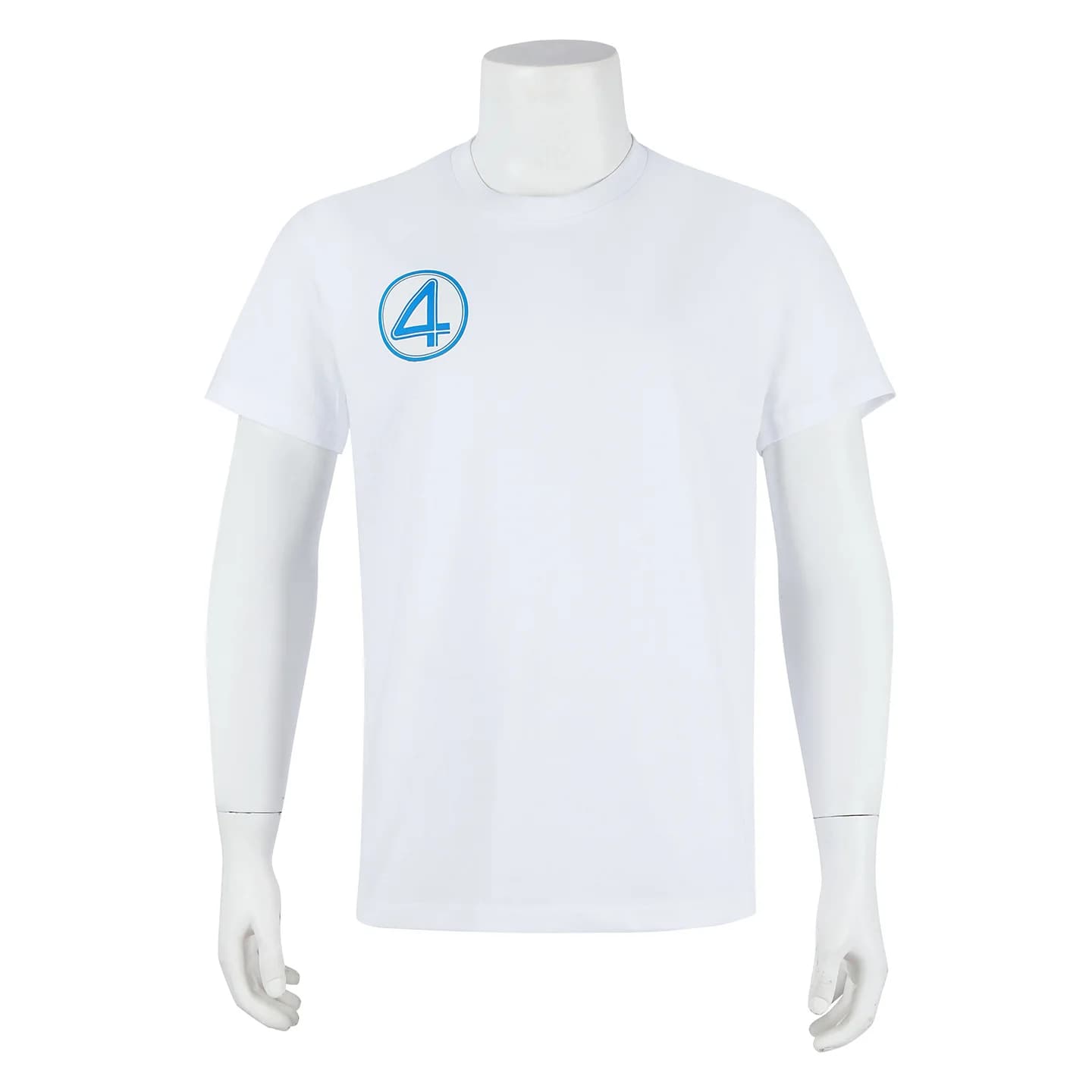 Fantastique 4 Costume de Cosplay T-shirt blanc à manches courtes, haut d'été, chemise sociale quotid