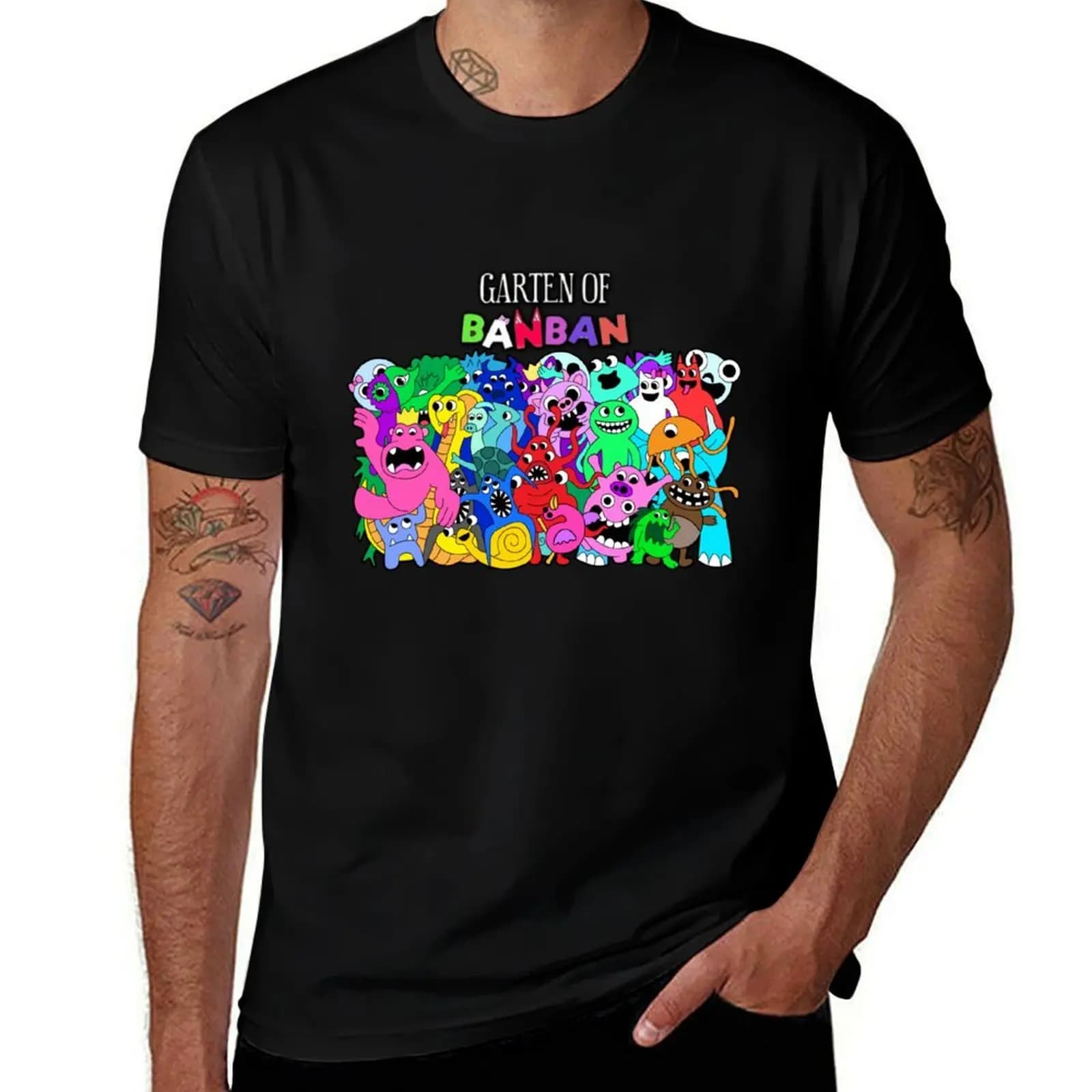 Garten de Banban personnages T-Shirt coton T-Shirt 100% anime t-shirts pour homme T-Shirt