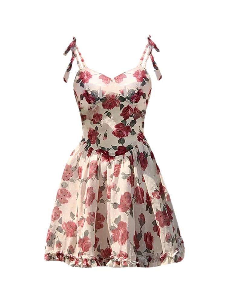 Mini Robes Femmes Vêtements Floral fibrHotsweet Temper Personnalité Été Harajuku S-3XL ChimSlim Vest