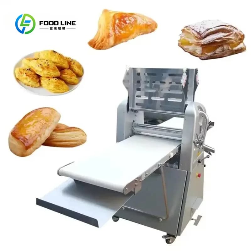 Laminoir à croissants personnalisé 520 pour pâtisserie, machine à feuilleter la pâte feuilletée, à r