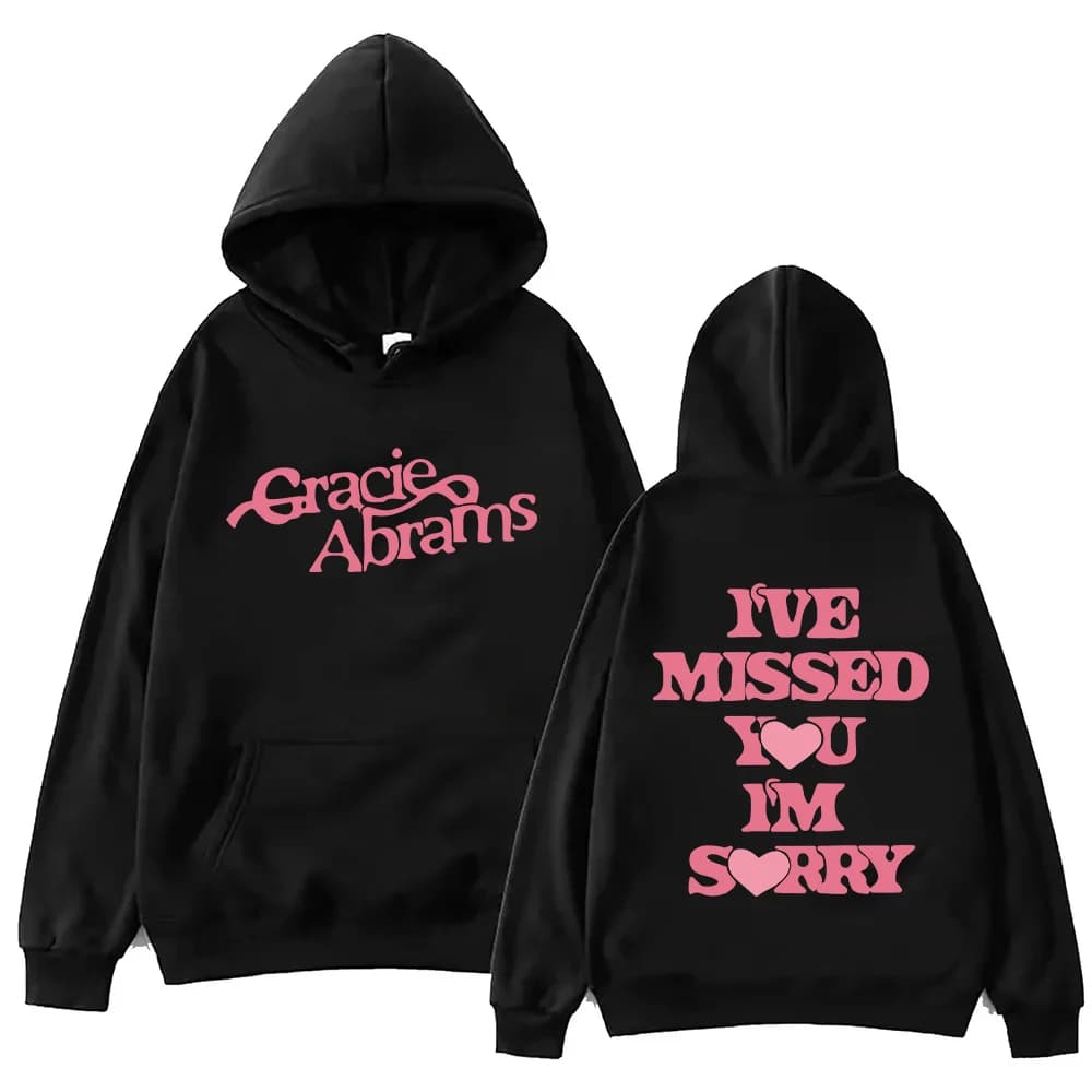 Gracie Converams-Sweat à capuche avec inscription I Miss You I'm Sorry, pull pour fan de musique, ca