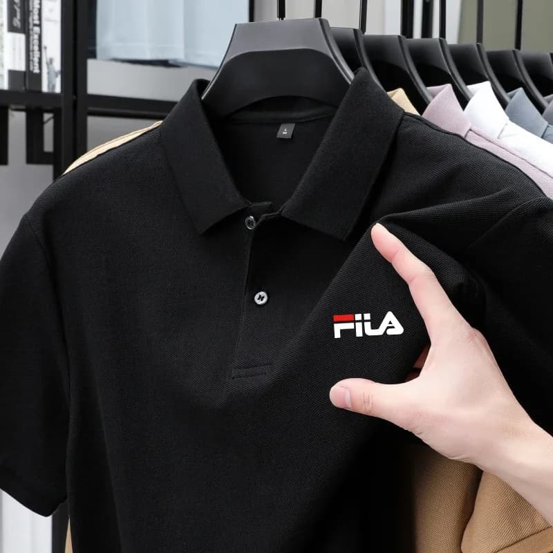 Polo pour homme - Chemise imprimée à un bouton pour une tenue décontractée et professionnelle en été