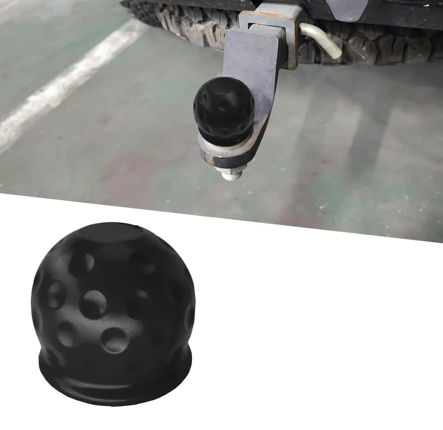 Cache-boule de remorquage universel 55 mm, protection de boule de remorque, accessoires de voiture