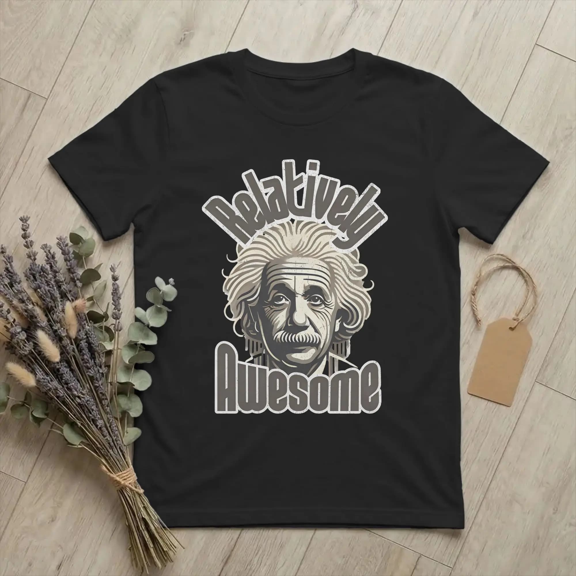 T-shirts Albert Einstein Relatively Awesome pour hommes, 100% coton, décontractés, à manches courtes