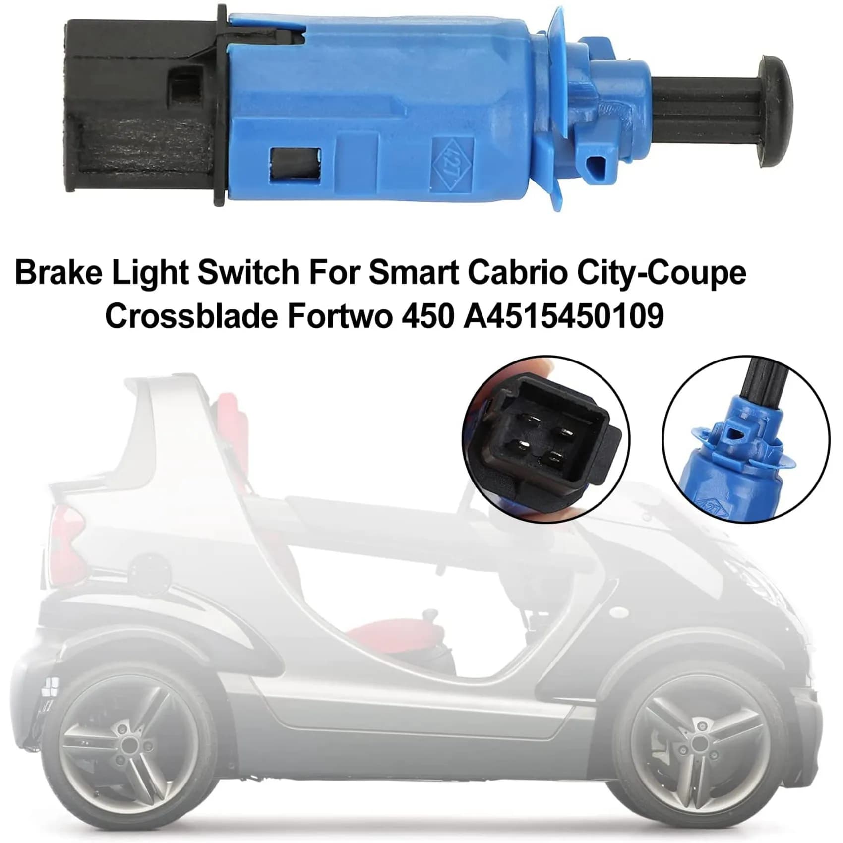 Altamente recommandé. Interrupteur de feu stop pour accessoires automobiles Smart Fortwo 450 451