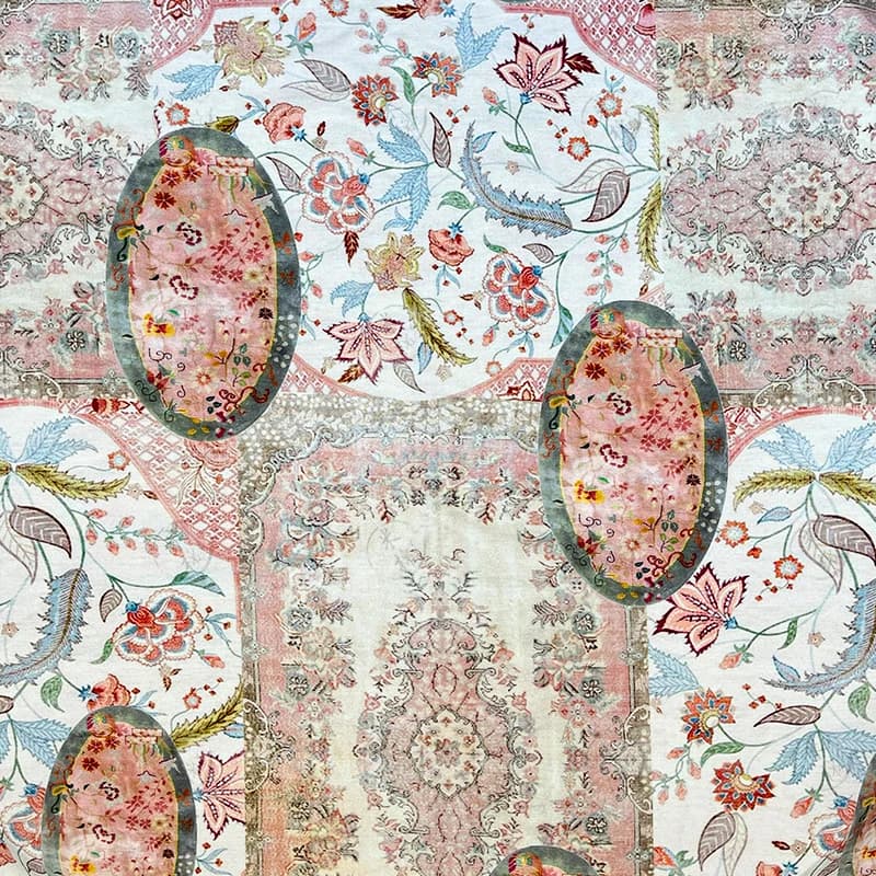 Tissu imprimé Puzzle Pastel, brocart en coton, robe d'été, chemisier, matériel pour vêtements Hanfu,