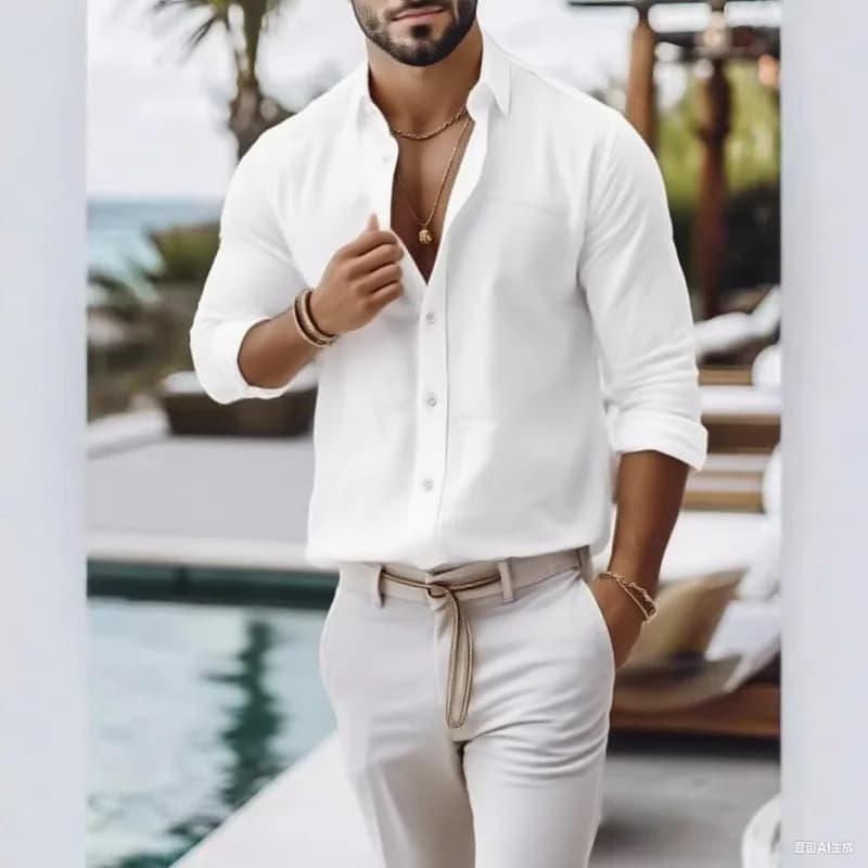 Chemises grande taille S-5XL pour hommes en plusieurs couleurs chemises amples et respirantes à manc