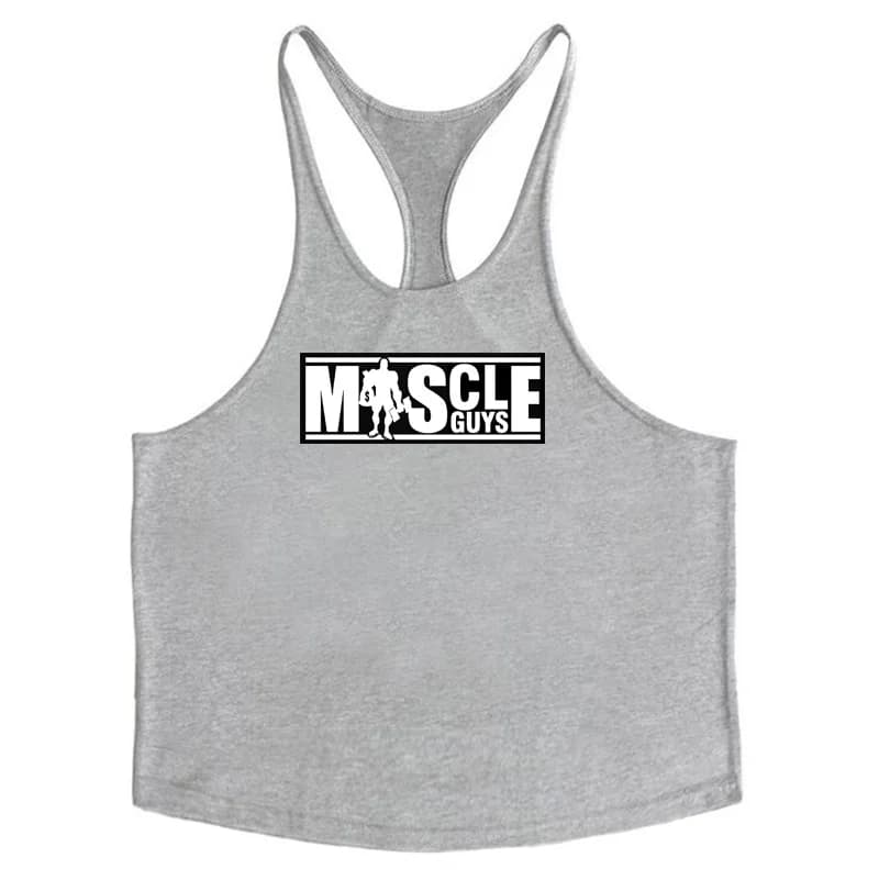 Débardeurs de musculation en coton pour hommes Muscleguys Y Back, débardeurs de sport sans manches p