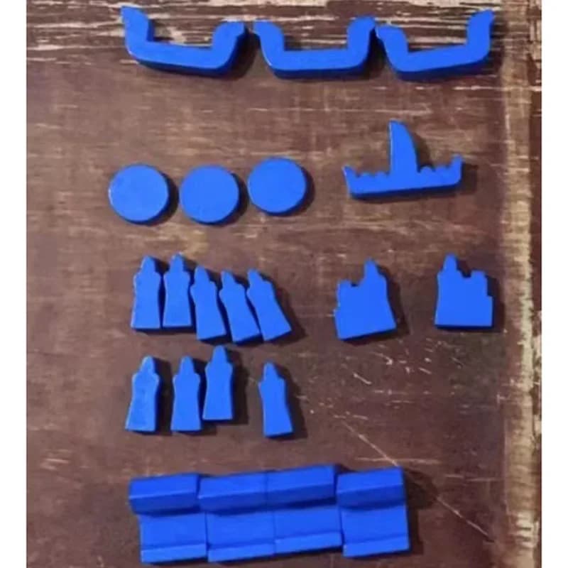 1 ensemble d'accessoires de jeu de Table de jeu colorés avec marque en bois