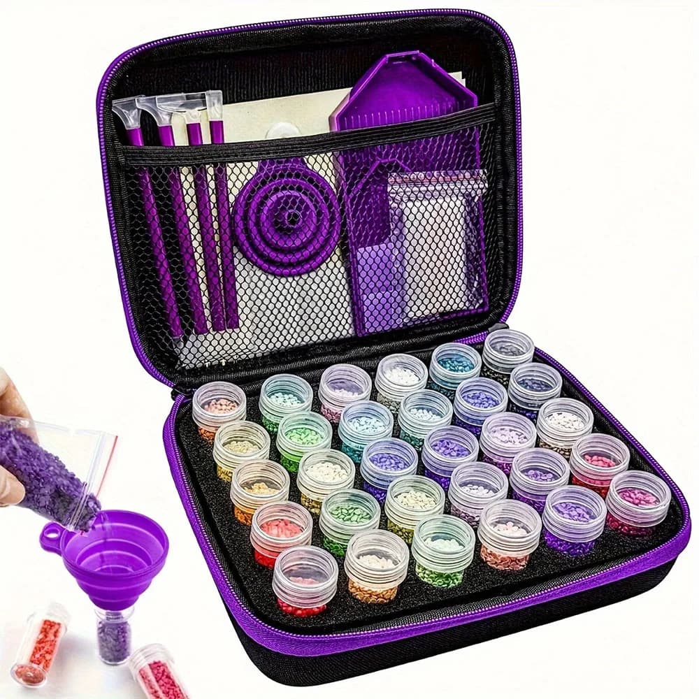 30/60/120 fentes 5D diamant peinture accessoires trousse à outils sac à main-convient pour la peintu