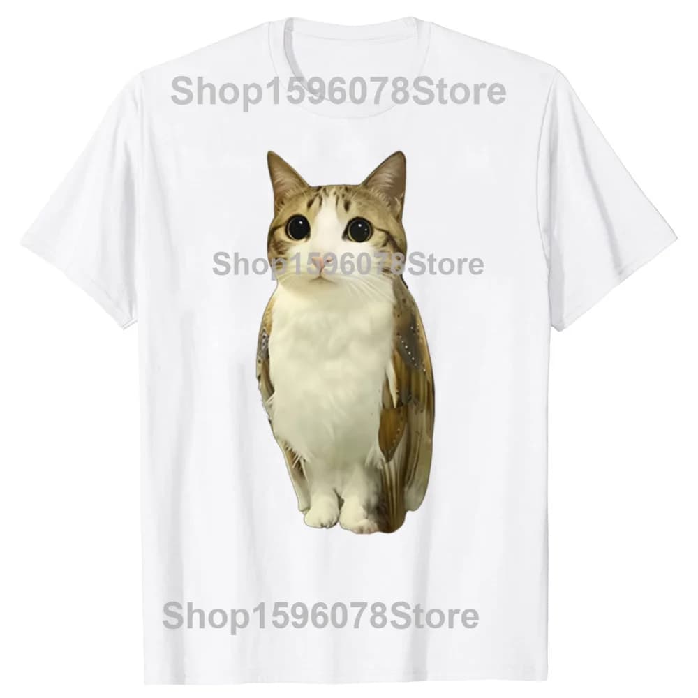 T-shirts graphiques amusants pour hommes et femmes, motif chat, hibou, Meme Meowl, Brainrot, vêtemen