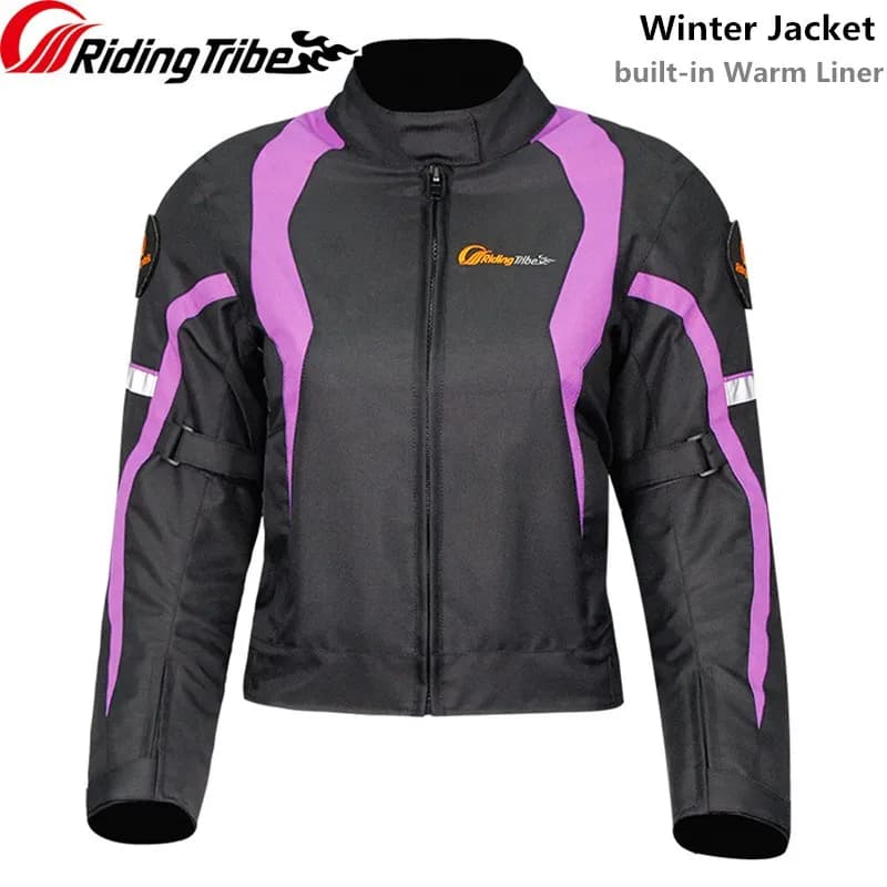 Femme moto veste d'hiver thermique coupe-vent vêtements corps équitation manteau de sécurité coussin