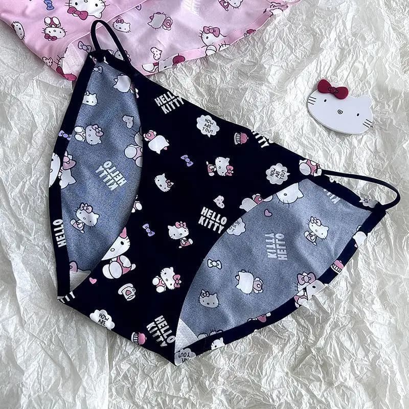 Culottes sans couture Hello Kitty pour filles, sous-vêtements féminins mignons de dessin animé Sanri
