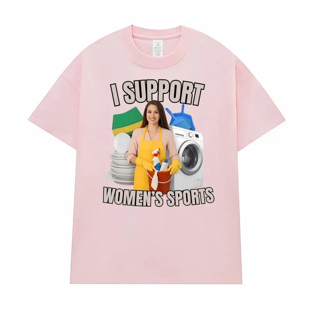 T-shirt humoristique et sarcastique « J'encourage les sports féminins » pour hommes et femmes, vêtem
