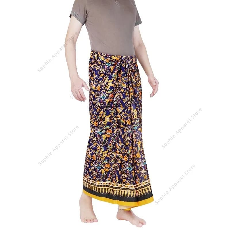 Jupe Sarong Batik pour jupe tube portefeuille de plage robe de couverture Lungi pour hommes femmes