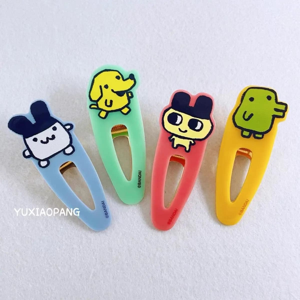Pince à cheveux Tamagotchi, motif dessin animé mignon, pour franges, adorables pinces latérales pour