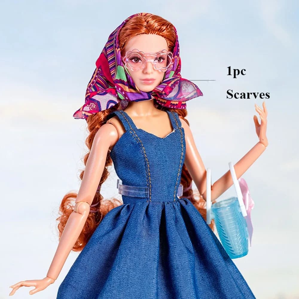 Poupée Supermodèle de Mode : Robes Élégantes, Tenues Décontractées, Accessoires DIY, Sacs de Fête, R