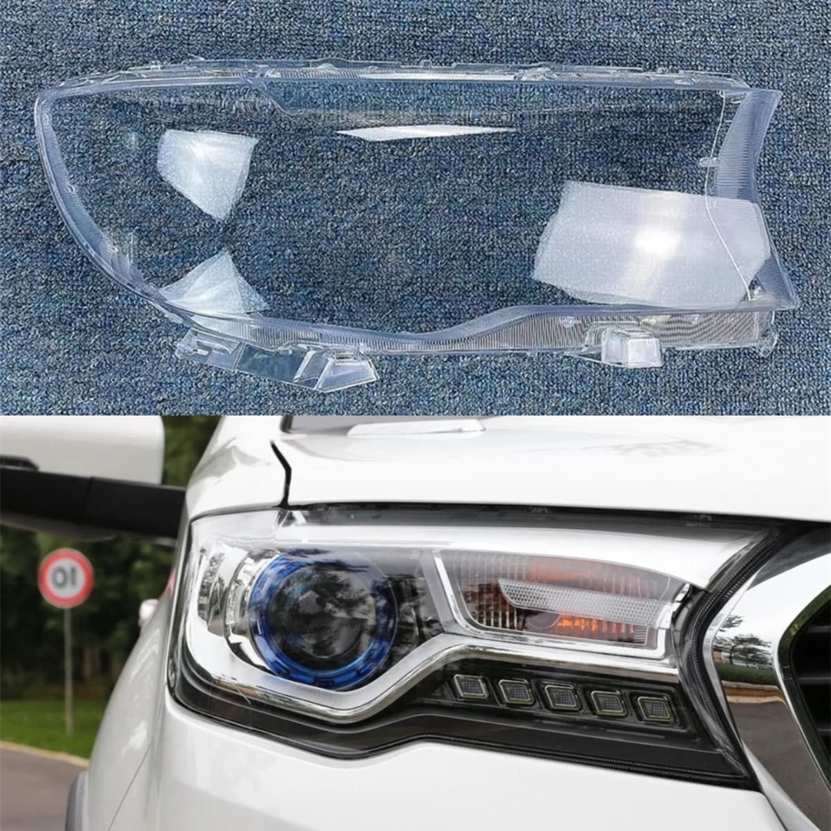Accessoires pour véhicules Great Wall Haval H1 Blue Label 2015 2016 2017 : Coque de phare avant, sup