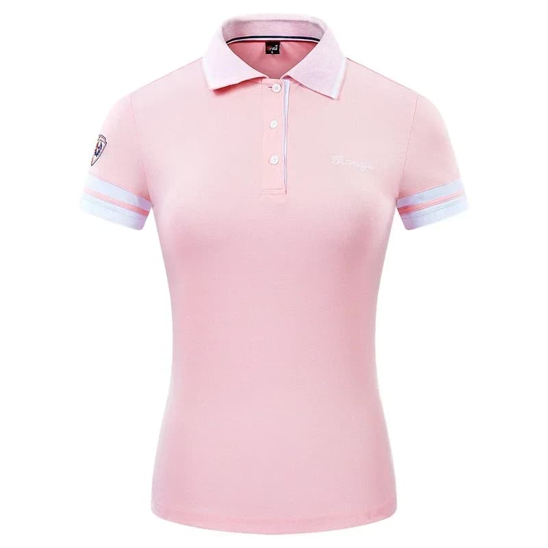 Ttygj chemise de Golf femmes été à manches courtes col rabattu polos dames respirant décontracté Gol