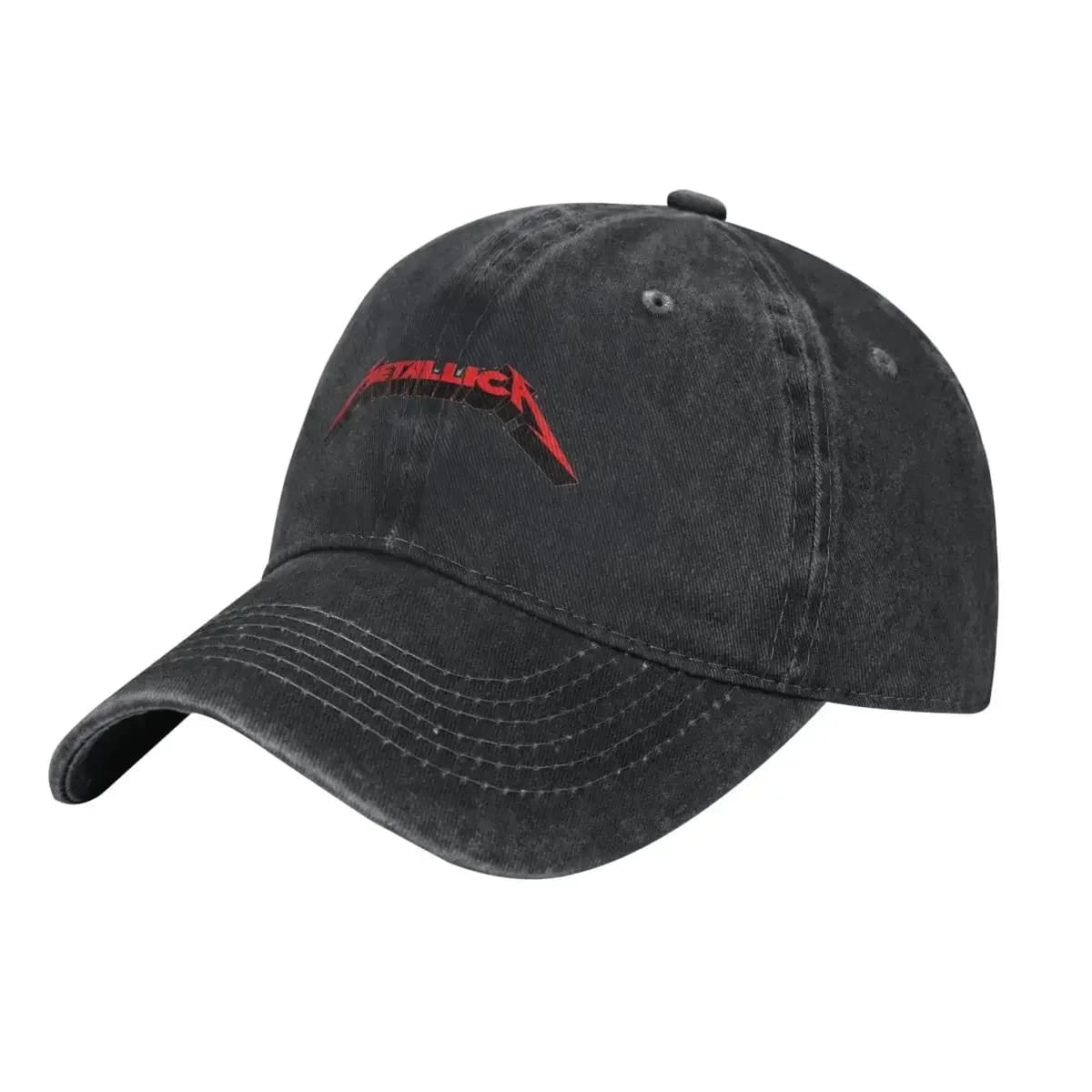 Casquettes de baseball en denim tendance Metallica Heavy Metal, chapeaux de cowboy streetwear pour h