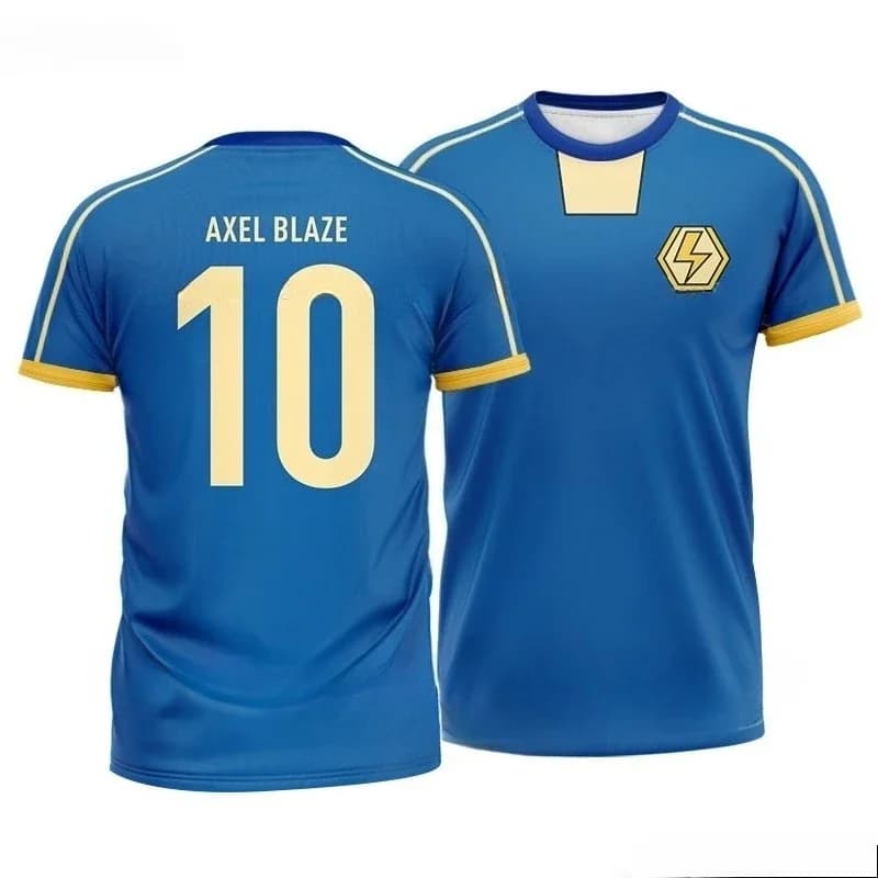 Bandai – maillot rétro d'été Inazuma Eleven Kaio, T-shirt de jeu de rôle, uniforme d'équipe de footb