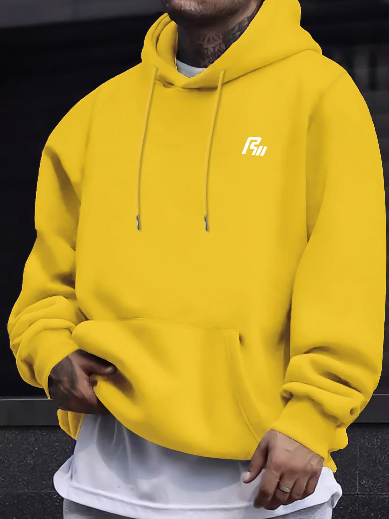Sweat-shirt à capuche pour homme et femme. Sweat à capuche oversize à manches longues avec petit mot